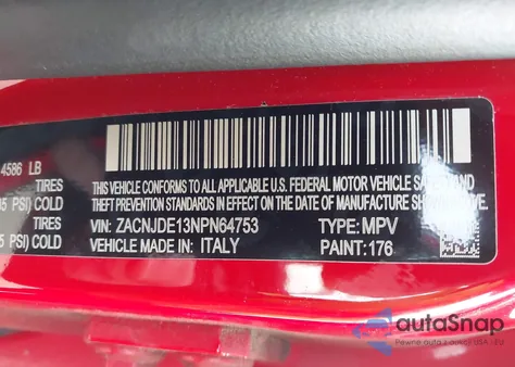 2022 Jeep Renegade Altitude 4X4 from USA, damaged, VIN ZACNJDE13NPN64753